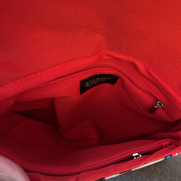 Magazine Envelope Clutch/Shoulder bag  with Black and White/ Color Graphics - Picture 9 of 11